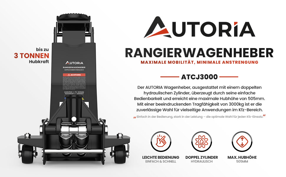 GENTOR Wagenheber 3T Hydraulisch