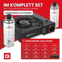 GENTOR gas stove camping stove with carrying case with...