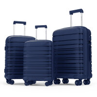 GENTOR Suitcase Hard Case Travel Trolley Roller Suitcase...