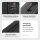 GENTOR Suitcase Hard Case Travel Trolley Roller Suitcase Hand Luggage 4 Wheels Set (M/L/XL) TSA Lock Black &amp; Dark Blue