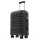 GENTOR Suitcase Hard Case Travel Trolley Roller Suitcase Hand Luggage 4 Wheels TSA Lock Black M