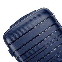 GENTOR Suitcase Hard Case Travel Trolley Roller Suitcase Hand Luggage 4 Wheels TSA Lock dark blue XL