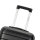 GENTOR Valise Valise de voyage &agrave; coque dure Travel Trolley Valise &agrave; roulettes Bagage &agrave; main 4 roulettes en kit (M/L/XL) Serrure TSA Noir &amp; Bleu fonc&eacute;