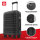 GENTOR Suitcase Hard Case Travel Trolley Roller Suitcase Hand Luggage 4 Wheels Set (M/L/XL) TSA Lock Black &amp; Dark Blue