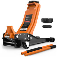 GENTOR Wagenheber hydraulisch 3T Flach Rangierwagenheber Autoheber 75-505mm orange