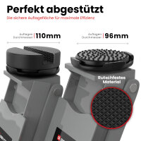 GENTOR Wagenheber 3T Ultra Flach 75-505mm Rangierwagenheber Hydraulisch Autoheber Rangierheber Aluminiumgrau