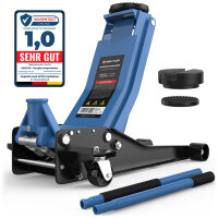 GENTOR Wagenheber 3T Ultra Flach 75-505mm Rangierwagenheber Hydraulisch Autoheber Rangierheber Hellblau