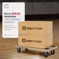 GENTOR Möbelroller 2er Set – Rollbrett &...