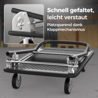 GENTOR Rollwagen &amp; Transportwagen klappbar &ndash; Plattformwagen bis 150 kg mit 360&deg; Rollen