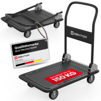 GENTOR Rollwagen &amp; Transportwagen klappbar &ndash; Plattformwagen bis 150 kg mit 360&deg; Rollen