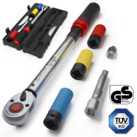 GENTOR Drehmomentschl&uuml;ssel 1/2 Zoll 40&ndash;210 Nm T&Uuml;V &amp; GS gepr&uuml;ft &ndash; 6-teiliges Set im Koffer f&uuml;r Auto &amp; Motorrad